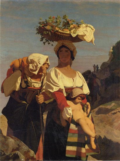 Two Italian Peasant Women And An Infant, 1849 - Click Image to Close