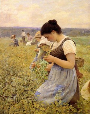 Pearce Oil Paintings - Women In The Fields