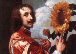 Self-portrait With A Sunflower, 1632