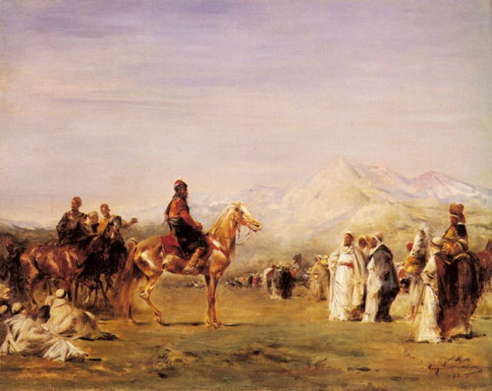 Arab Encampment In The Atlas Mountains, 1872 - Click Image to Close