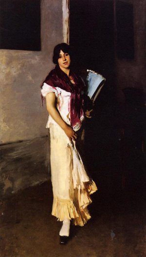 Italian Girl With Fan Aka Venetian Girl With A Fan, 1882