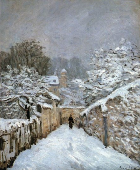 The Snow At Louveciennes, 1878 - Click Image to Close