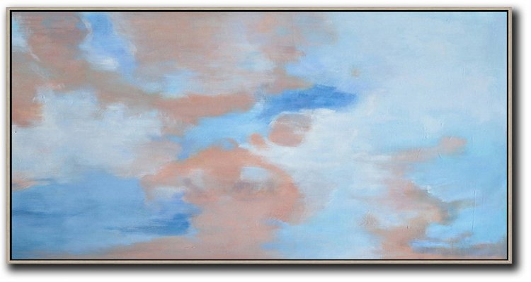 Panoramic Abstract Landscape Painting #ABPS0P13 - Click Image to Close