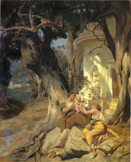 By A Temple (Idyll), 1881 - Click Image to Close