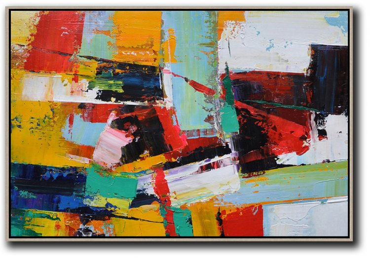 Horizontal Palette Knife Contemporary Art #CTPH0A107 - Click Image to Close