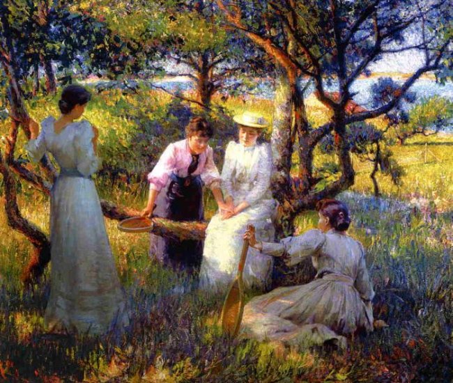 Vonnoh Oil Paintings - The Ring - Click Image to Close