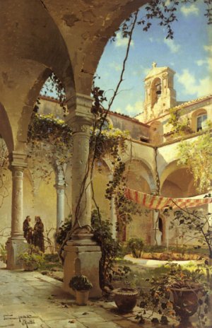 The Cloister, Taormina, 1885