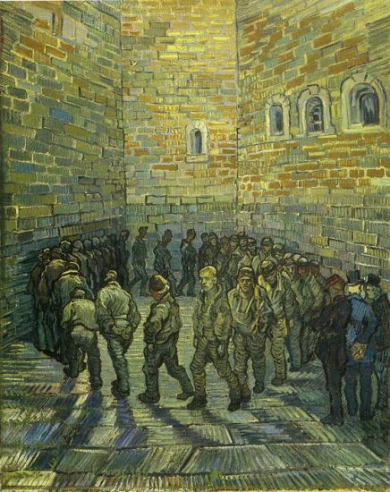 The Prison Courtyard, (1890) - Click Image to Close