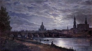 View Of Dresden At Full Moon, 1839