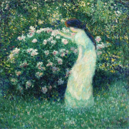 Lili Butler In Claude Monet's Garden, 1911 - Click Image to Close