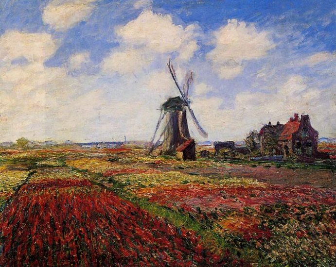 Field Of Tulips In Holland , 1886 - Click Image to Close