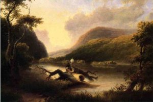 Passage Of The Delaware Through The Blue Mountain, 1827