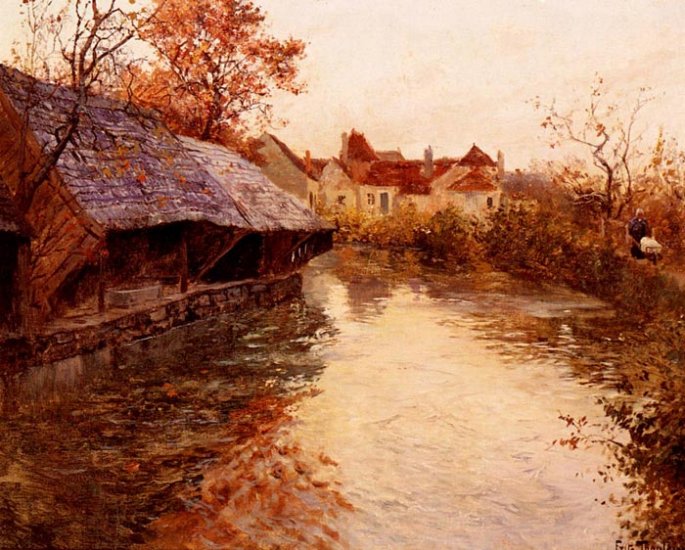 A Morning River Scene, 1891 - Click Image to Close