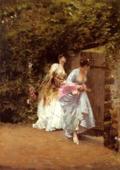 Nittis Oil Paintings - Return From The Ball - Click Image to Close