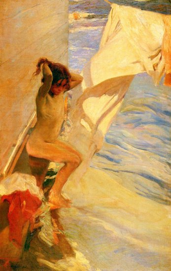 Antes Del Bano [Before Bathing], 1909 - Click Image to Close