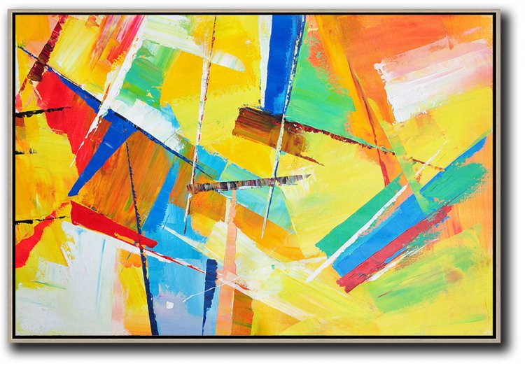 Horizontal Palette Knife Contemporary Art #CTPH0A125 - Click Image to Close