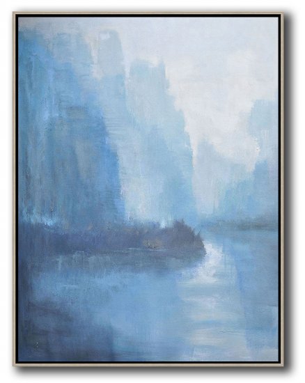 Vertical Abstract Landscape Art #ABV0A53 - Click Image to Close