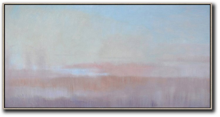 Panoramic Abstract Landscape Painting #ABPS0P11 - Click Image to Close