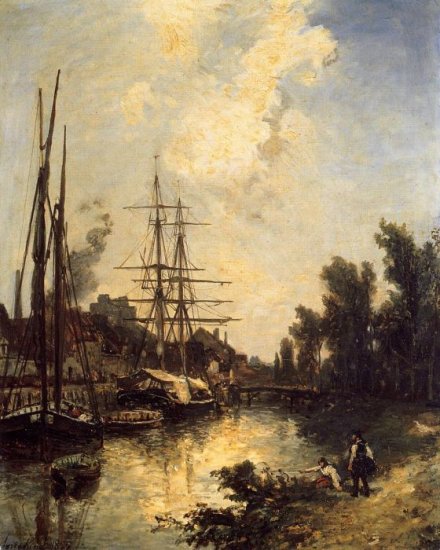 Boats Dockside, 1855 - Click Image to Close