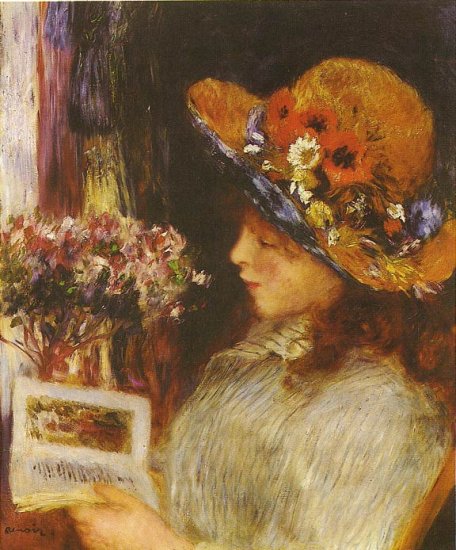 Young Girl Reading, 1886 - Click Image to Close