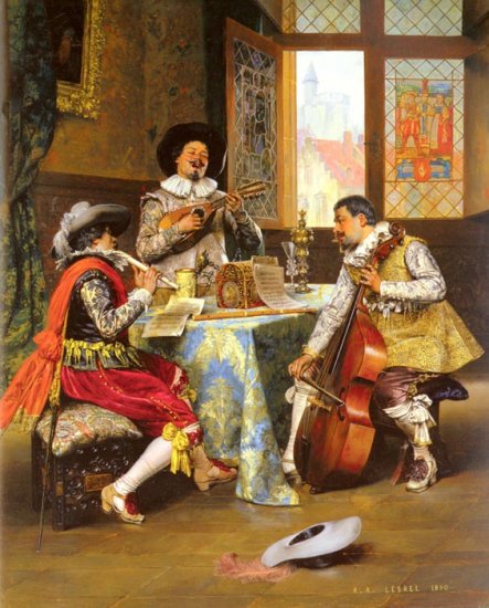 The Musical Trio, 1890 - Click Image to Close