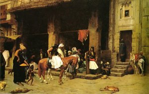 A Street Scene In Cairo, 1870-1871