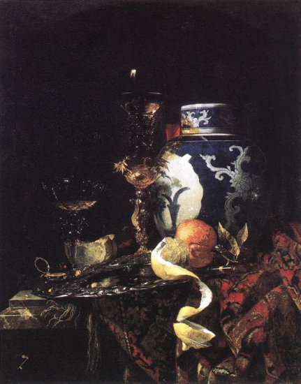 Still-Life With A Late Ming Ginger Jar, 1669 - Click Image to Close