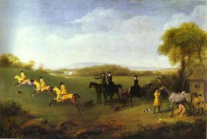 Racehorses Belonging To The Duke Of Richmond Exercising At Goodwood, 1760