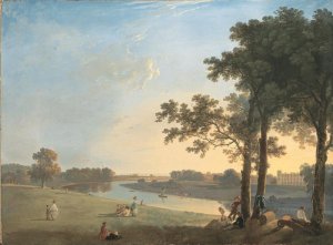 View Of Syon House Across The Thames Near Richmond Gardens, 1760