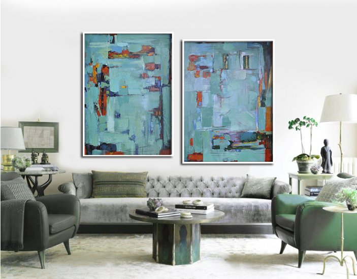 Set Of 2 Contemporary Art #SOTAC0A19 - Click Image to Close