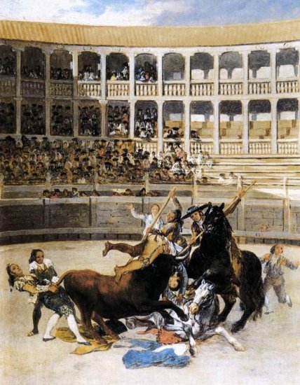 Picador Caught By The Bull, 1793 - Click Image to Close