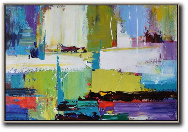 Horizontal Palette Knife Contemporary Art #CTPH0A111 - Click Image to Close