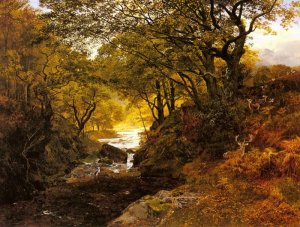 Deer In A Woodland Glade, 1862