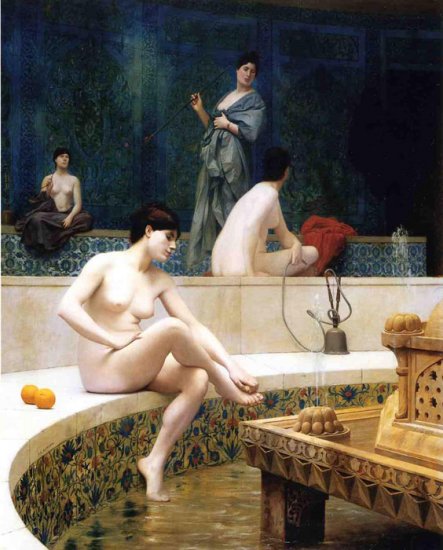 The Harem Bathing , 1901 - Click Image to Close