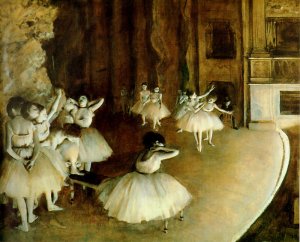 Ballet Rehearsal On Stage, 1874