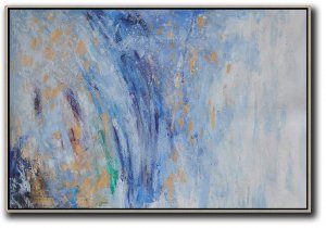 Horizontal Abstract Landscape Painting #ABH0A64