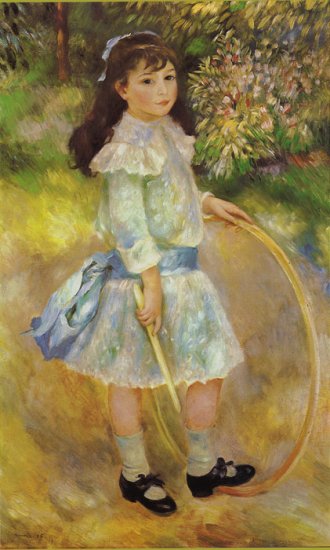 Girl With A Hoop, 1885 - Click Image to Close