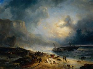 Shipwreck On A Rocky Coast, 1837