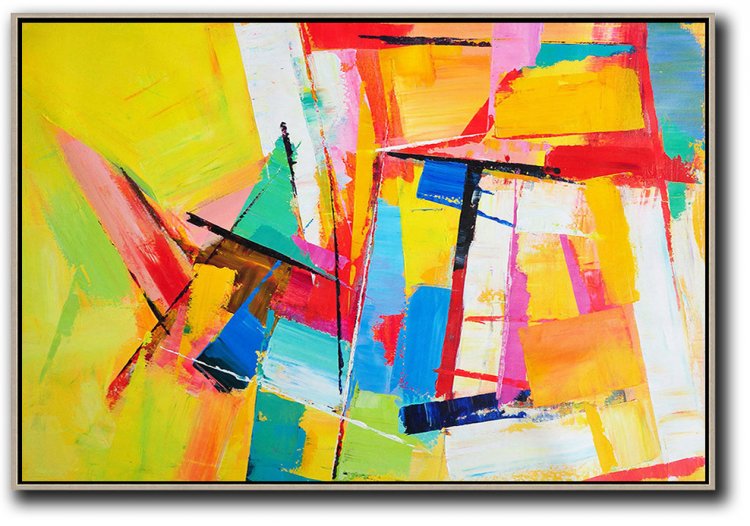 Horizontal Palette Knife Contemporary Art #CTPH0A126 - Click Image to Close