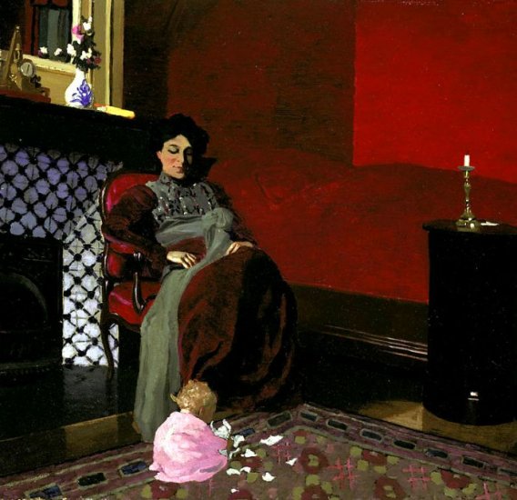 Madame Vallotton And Her Niece, Germaine Aghion, 1899 - Click Image to Close