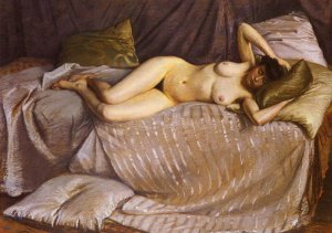 Femme Nue Etendue Sur Un Divan [Naked Woman Lying On A Couch], 1873