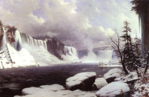 Winter At Niagara Falls, 1856