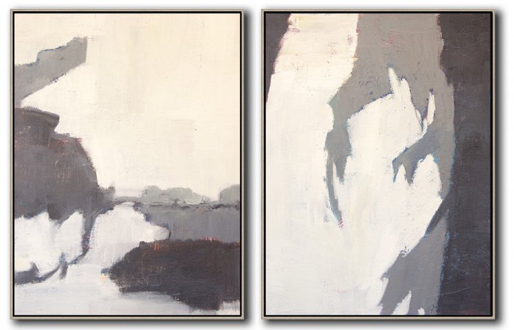 Set Of 2 Contemporary Art #SOTAC0A42 - Click Image to Close