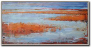 Panoramic Abstract Landscape Painting #ABPS0P2