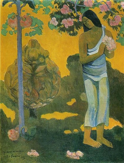 Woman Carrying Flowers, 1899 - Click Image to Close