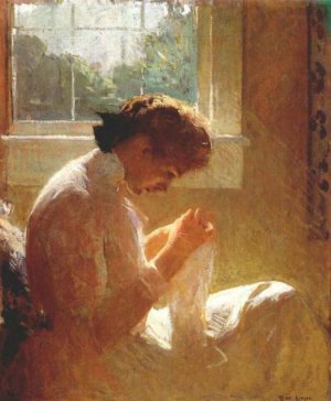 Benson Oil Paintings - The Sunny Window