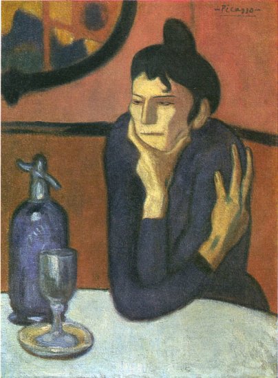 The Absinthe Drinker, 1901 - Click Image to Close