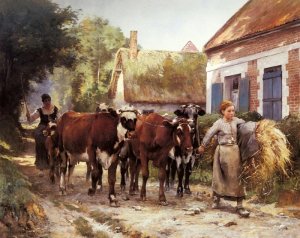 Returning From The Fields, 1895