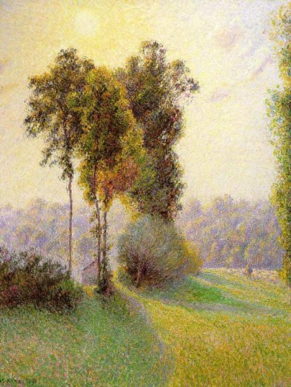 Sunset At St. Charles, Eragny, 1891 - Click Image to Close