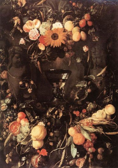 Fruit And Flower Still-life, 1650 - Click Image to Close